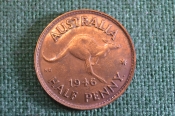 Монета 1/2 пенни 1946 года. Кенгуру. Half penny. Георг VI, Australia, Австралия. Монета 1/2 пенни 1946 года. Кенгуру. Half penny. Георг VI, Australia, Австралия.