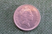 Монета 5 пенсов 1991 года. Five pence. Елизавета II, Великобритания. Монета 5 пенсов 1991 года. Five pence. Елизавета II, Великобритания.