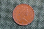 Монета 1/2 пенса 1975 года. New penny. Елизавета II, Великобритания. Монета 1/2 пенса 1975 года. New penny. Елизавета II, Великобритания.