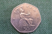 Монета 50 пенсов 2001 года. Fifty pence. Елизавета II, Великобритания. Монета 50 пенсов 2001 года. Fifty pence. Елизавета II, Великобритания.