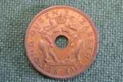 Монета 1 пенни 1961 года. Слоны. Елизавета II. Родезия и Ньясланд, Rhodesia and Nyasaland. Монета 1 пенни 1961 года. Слоны. Елизавета II. Родезия и Ньясланд, Rhodesia and Nyasaland.