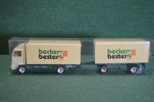 Машинка, модель. Фура, грузовик с прицепом. Besker's Bester. Реклама. Машинка, модель. Фура, грузовик с прицепом. Besker's Bester. Реклама.