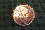 Монета 25 центов 2006 год. Олень. Елизавета II. Canada, Канада. Монета 25 центов 2006 год. Олень. Елизавета II. Canada, Канада.