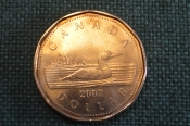 Монета 1 доллар 2007 год. Утка. Елизавета II. Canada, Канада. Монета 1 доллар 2007 год. Утка. Елизавета II. Canada, Канада.