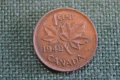 Монета 1 цент 1942 год. Кленовый лист. Георг VI. Canada, Канада. Монета 1 цент 1942 год. Кленовый лист. Георг VI. Canada, Канада.
