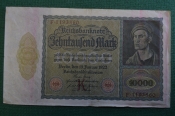 Бона, банкнота 10000 марок 1922 год. Десять тысяч. Рейхсбанкнота. Германская империя, Германия. Бона, банкнота 10000 марок 1922 год. Десять тысяч. Рейхсбанкнота. Германская империя, Германия.