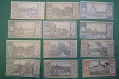 Нотгельд, бона 50 пфеннигов 1921 год (12 штук). Город Belin, Берлин. Разные города. Германия. Нотгельд, бона 50 пфеннигов 1921 год (12 штук). Город Belin, Берлин. Разные города. Германия.
