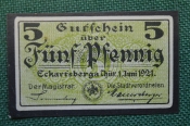 Нотгельд, бона 5 пфеннигов 1921 год. Stadtverordnete. Цитата из песни. Веймар, Германия. Нотгельд, бона 5 пфеннигов 1921 год. Stadtverordnete. Цитата из песни. Веймар, Германия.
