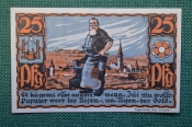 Нотгельд, бона 25 пфеннигов 1921 г. Город Bad Salzuflen, Бад-Зальцзуфлен. Кузнец. Германия. #2 Нотгельд, бона 25 пфеннигов 1921 г. Город Bad Salzuflen, Бад-Зальцзуфлен. Кузнец. Германия. #2