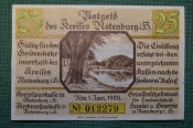 Нотгельд, бона 25 пфеннигов 1920 год, город Rotenburg, Ротенбург. Озеро. Германия. Нотгельд, бона 25 пфеннигов 1920 год, город Rotenburg, Ротенбург. Озеро. Германия.