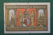 Нотгельд, бона 25 пфеннигов 1921 год, город Osterwieck, Остервик. Девушки, змея и перо. Германия. Нотгельд, бона 25 пфеннигов 1921 год, город Osterwieck, Остервик. Девушки, змея и перо. Германия.
