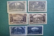 Нотгельд, бона 10, 25, 50 пфеннигов 1921 год (6 штук), город Schierke, Ширке. Гете. Германия. Нотгельд, бона 10, 25, 50 пфеннигов 1921 год (6 штук), город Schierke, Ширке. Гете. Германия.
