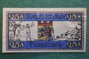 Нотгельд, бона 25 пфеннигов 1920 год, город Flensburg, Фленсбург. Шлезвиг-Гольштейн. Германия. Нотгельд, бона 25 пфеннигов 1920 год, город Flensburg, Фленсбург. Шлезвиг-Гольштейн. Германия.