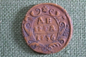 Монета денга 1736 года. Анна Иоановна. Российская Империя. Монета денга 1736 года. Анна Иоановна. Российская Империя.