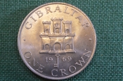 Монета 1 крона 1969 года. Гибралтар, Gibraltar. Елизавета II. Монета 1 крона 1969 года. Гибралтар, Gibraltar. Елизавета II.