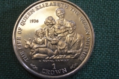 Монета 1 крона 1999 года. Королевская семья. Гибралтар, Gibraltar. Елизавета II. Монета 1 крона 1999 года. Королевская семья. Гибралтар, Gibraltar. Елизавета II.