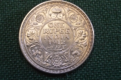 Монета 1 рупия, One rupee 1912 года. Серебро. Индия, India. Георг V. Монета 1 рупия, One rupee 1912 года. Серебро. Индия, India. Георг V.