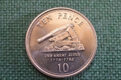 Монета 10 пенсов 2005 года. Ten Pence. Пушка. The Great Siege. Гибралтар, Gibraltar. Елизавета II. Монета 10 пенсов 2005 года. Ten Pence. Пушка. The Great Siege. Гибралтар, Gibraltar. Елизавета II.