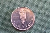 Монета 5 пенсов 2004 года. Five Pence. Скипетр. Захват. Гибралтар, Gibraltar. Елизавета II. Монета 5 пенсов 2004 года. Five Pence. Скипетр. Захват. Гибралтар, Gibraltar. Елизавета II.