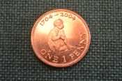 Монета 1 пенни 2004 года. Обезьяна. Гибралтар, Gibraltar. Елизавета II. Монета 1 пенни 2004 года. Обезьяна. Гибралтар, Gibraltar. Елизавета II.