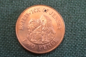Монета 2 пенса 2003 года. Two Pence. Башня в Ле-Хок. Джерси, Bailiwick of Jersey. Елизавета II. Монета 2 пенса 2003 года. Two Pence. Башня в Ле-Хок. Джерси, Bailiwick of Jersey. Елизавета II.