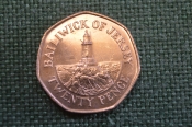 Монета 20 пенсов 2003 года. Twenty pence. Маяк в Ла-Корбьер. Джерси, Bailiwick of Jersey. Елизавета. Монета 20 пенсов 2003 года. Twenty pence. Маяк в Ла-Корбьер. Джерси, Bailiwick of Jersey. Елизавета.