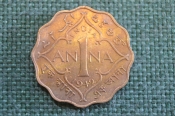 Монета 1 анна 1942 года. One anna. Индия, India. Георг VI. Монета 1 анна 1942 года. One anna. Индия, India. Георг VI.