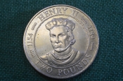Монета 2 фунта 1991 года. Two pounds. Король Генрих II, 1154-1189. Гернси, Guernsey. Елизавета II. Монета 2 фунта 1991 года. Two pounds. Король Генрих II, 1154-1189. Гернси, Guernsey. Елизавета II.