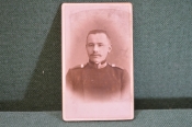 Фотография визитка старинная. Солдат. Военный. РИА. Погоны. Казань. Царская Россия. 1900 год. Фотография визитка старинная. Солдат. Военный. РИА. Погоны. Казань. Царская Россия. 1900 год.