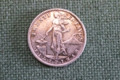 Монета 20 сентаво 1944 года. Twenty centavos. Серебро. Филиппины, США. Filipinas Монета 20 сентаво 1944 года. Twenty centavos. Серебро. Филиппины, США. Filipinas