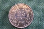 Монета 25 центов 2003 год. Belize. Twenty five Cents. Елизавета II. Белиз. Монета 25 центов 2003 год. Belize. Twenty five Cents. Елизавета II. Белиз.