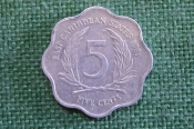 Монета 5 центов 1981 год. East Caribbean States. Five Cents. Восточные Карибы. Елизавета II. Монета 5 центов 1981 год. East Caribbean States. Five Cents. Восточные Карибы. Елизавета II.