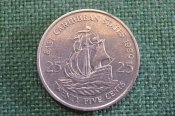 Монета 25 центов 1989 год. East Caribbean States. Twenty Five Cents. Восточные Карибы. Елизавета II. Монета 25 центов 1989 год. East Caribbean States. Twenty Five Cents. Восточные Карибы. Елизавета II.