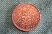 Монета 1/2 пенни Half Penny 1945 год. Георг VI. New Zealand. Новая Зеландия. Монета 1/2 пенни Half Penny 1945 год. Георг VI. New Zealand. Новая Зеландия.