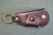Брелок - футляр для ключей. Кожа. СССР. Брелок - футляр для ключей. Кожа. СССР.