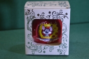 Елочная игрушка шар. Мышь в сыре. Стекло. Коробка. Елочная игрушка шар. Мышь в сыре. Стекло. Коробка.