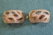 Серьги клипсы дизайнерские. Christian Dior. Винтаж. Германия. #U 10 9 Серьги клипсы дизайнерские. Christian Dior. Винтаж. Германия. #U 10 9